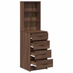 vidaXL Haut Armoire Chêne marron 40 x 41 x 135 cm Bois d'ingénierie
