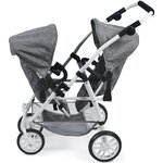 Bayer Chic 2000 691-76 - Le buggy Twinny pour poupées  Anthracite