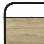 vidaXL Cadre de lit en métal sans matelas chêne sonoma 150x200 cm