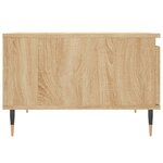 vidaXL Table basse chêne sonoma 55x55x36 5 cm bois d'ingénierie