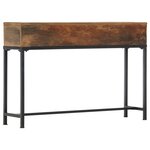 vidaXL Table console 120x30x80 cm bois de récupération massif