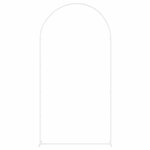 vidaXL Arche de mariage Blanc 100 x 39 x 200 cm Acier