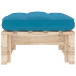 vidaXL Pouf palette de jardin bois de pin imprégné