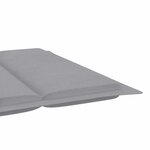 vidaXL Chaise longue de jardin avec coussin Bois d'acacia solide