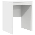 vidaXL Bureau avec tiroir avec étagère avec stockage 2 Pièces Blanc