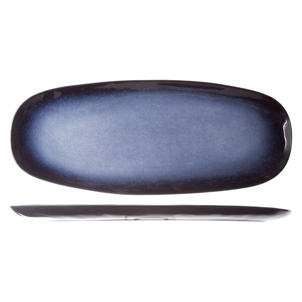 Cosy & Trendy Assiette Sapphire 4 Pièces Long 36 5x15 cm Bleu saphir