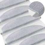 vidaXL Tapis d'escalier auto-adhésifs 15 pièces 80 x 24 5 x 3 5 cm
