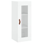 vidaXL Buffet haut Blanc 34 5x34x180 cm Bois d'ingénierie