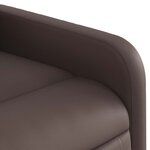 vidaXL Fauteuil de massage inclinable Marron Similicuir
