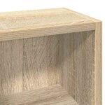 vidaXL Armoires à CD 2 Pièces Chêne sonoma 21x16x93 5 cm Aggloméré