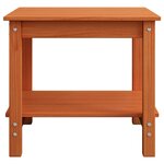 vidaXL Table basse Marron cire 50 x 50 x 45 cm Bois massif en pin