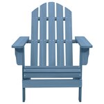 vidaXL Chaise de jardin Adirondack bois de sapin massif bleu
