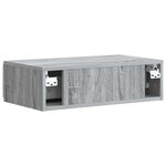 vidaXL Table d'appoint murale Sonoma gris 59 x 34 5 x 17 cm