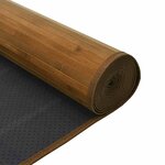 vidaXL Tapis rectangulaire marron 70x100 cm bambou