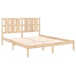 vidaXL Cadre de lit sans matelas 150x200 cm bois massif