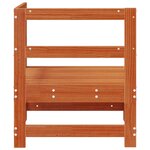 vidaXL Canapé d'angle de jardin Pin massif Brun Ciré 62 x 62 x 70 5 cm
