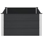 vidaXL Jardinière surélevée Noir 150 x 100 x 54 cm