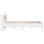 vidaXL Cadre de lit sans matelas blanc 160x200 cm bois de pin massif