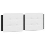 vidaXL Cadre de lit avec LED sans matelas noir et blanc 120x200 cm