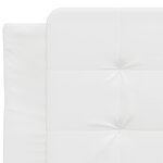 vidaXL Cadre de lit sans matelas Zadar blanc 80x200 cm similicuir