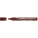 Marqueur Permanent 2200C Corps Aluminium Marron 1-5 mm x 10 EDDING