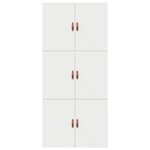 Cadre de lit de rangement vidaXL Blanc 75x190 cm