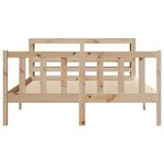 vidaXL Cadre de lit sans matelas 160x200 cm bois massif de pin