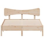 vidaXL Cadre de lit sans matelas 135x190 cm bois de pin massif