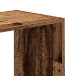 vidaXL Bibliothèque vieux bois 102x32x102 cm bois d'ingénierie