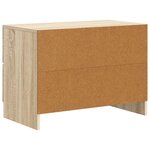 vidaXL Cabinet de chevet avec tiroir Chêne Sonoma 62 x 34 5 x 44 5 cm