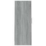 vidaXL Meuble à chaussures Sonoma gris 32x35x92 cm Bois d'ingénierie