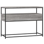 vidaXL Table console sonoma gris 100x40x75 cm bois d'ingénierie