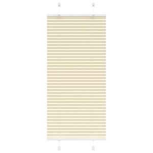 vidaXL Store plissé crème 60x100 cm largeur du tissu 59 4 cm polyester