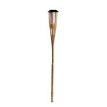 Torche solaire en bambou 2x bamboo torch bois clair bambou h80cm