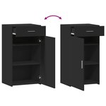 vidaXL Buffet noir 50x42 5x93 cm bois d'ingénierie