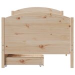 vidaXL Cadre de lit sans matelas 90x190 cm bois de pin massif