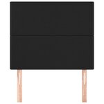 vidaXL Tête de lit Noir 100x5x118/128 cm Similicuir