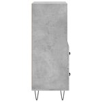 vidaXL Buffet Gris béton 34 5x34x90 cm Bois d'ingénierie
