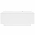 vidaXL Table basse blanc 100x100x40 cm bois d'ingénierie