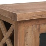 vidaXL Meuble TV avec 3 tiroirs 120x30x40 cm Bois d'acajou massif