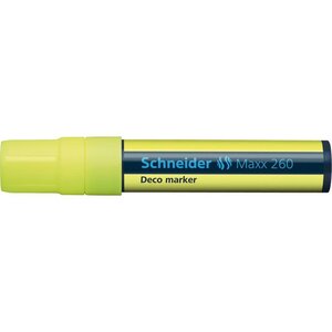 Marqueur à craie Maxx 260 Pte Large 5-15 mm jaune SCHNEIDER
