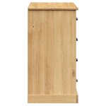vidaXL Buffet avec tiroirs VIGO 113x40x75 cm bois massif de pin