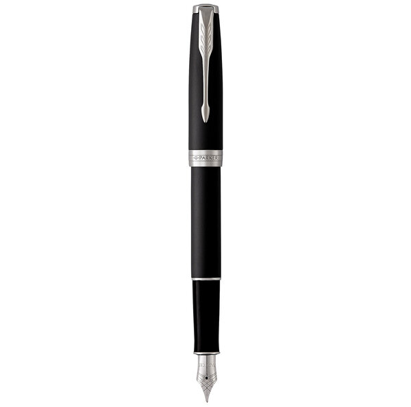 PARKER Sonnet Stylo plume noir mat  Plume moyenne  encre noire  Coffret cadeau