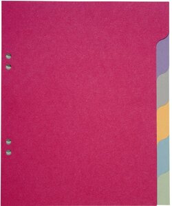 Jeu de 6 Intercalaires 'Ecolier' 18 x 22 cm Carte Recyclée 170g COUTAL