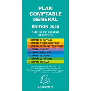 Plan Comptable Général Avec Couverture Plastique 17 5x9cm - X 5 - Exacompta