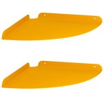 vidaXL Étagère Flottante d'Angle 2 pc Jaune moutarde 30 x 30 x 2 cm