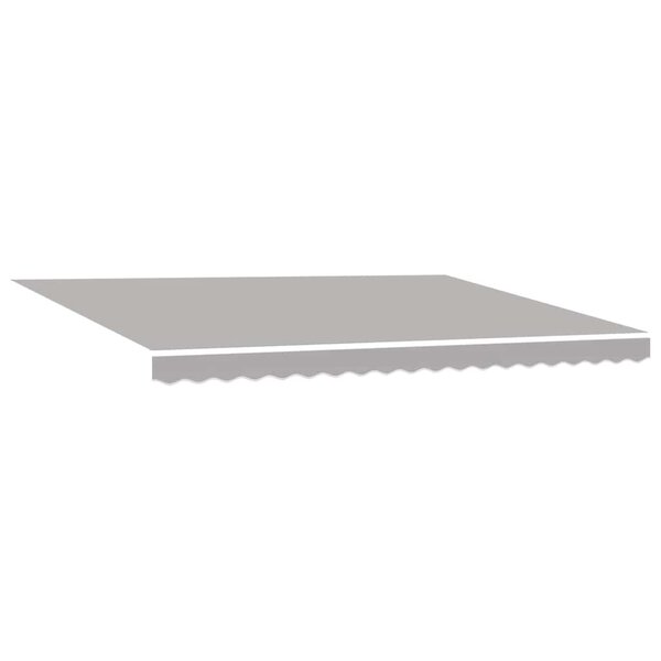 vidaXL Toile de rechange pour store banne Gris clair 450 × 350 cm