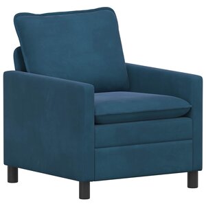vidaXL Canapé Bleu 76 x 81 x 87 5 cm Velours