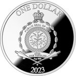 Pièce de monnaie en argent 1 dollar g 31.1 (1 oz) millésime 2023 wislawa szymborska