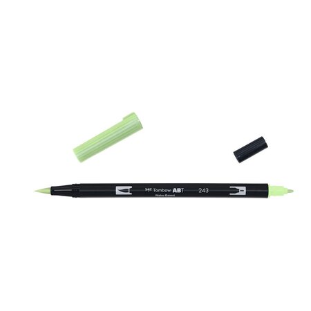 Feutre à dessin double pointe ABT Dual Brush Pen 243 vert menthe TOMBOW